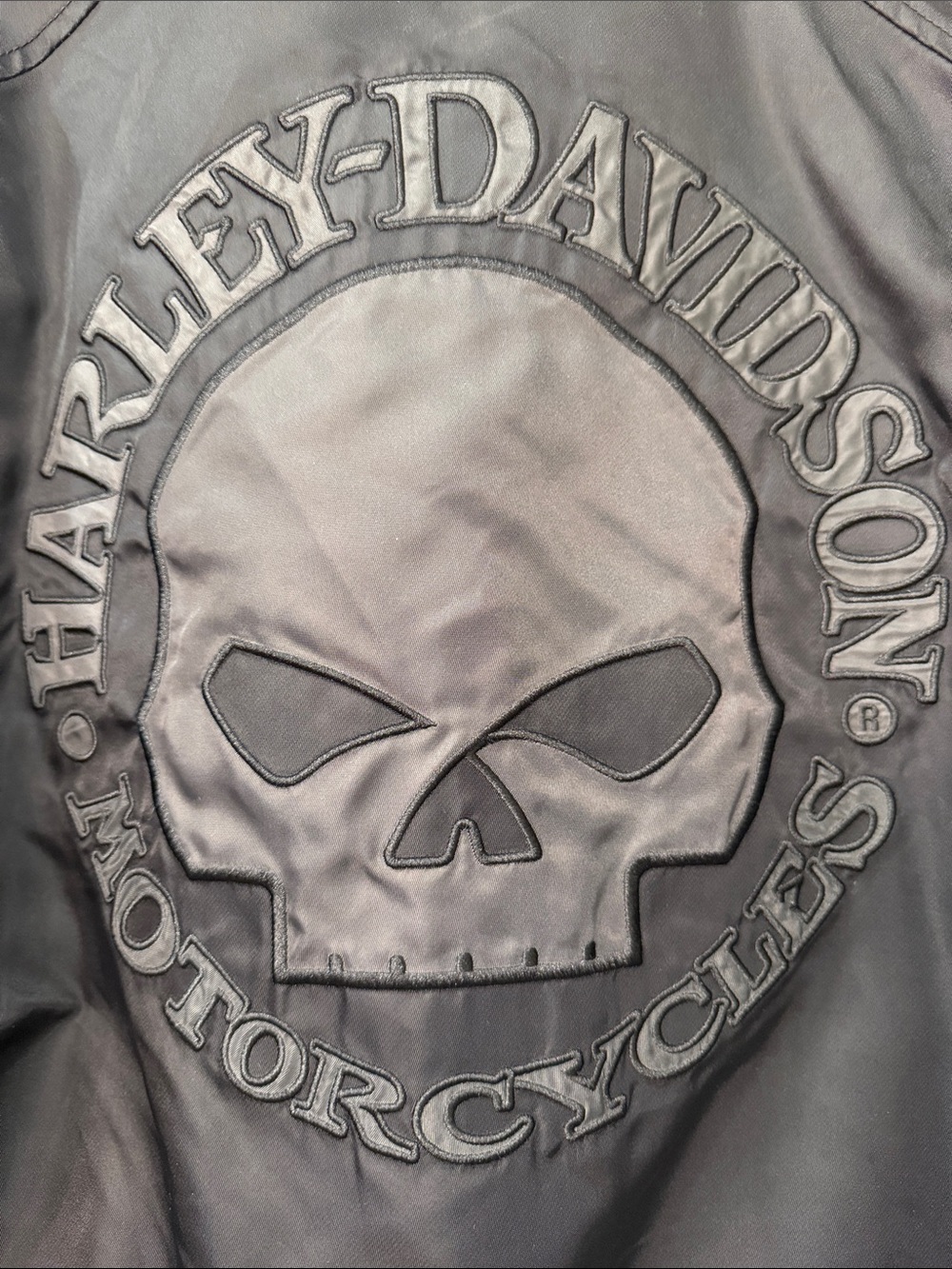 ๐๐ค๐ Harley-Davidson Willie G Skull Bomber Motorcycle Jacket - Picture 8 of 13